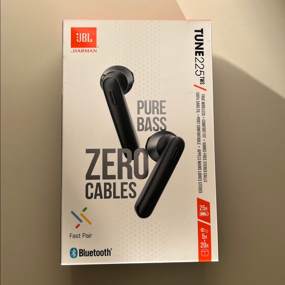 JBL Tune 225TWS Earbuds - Black